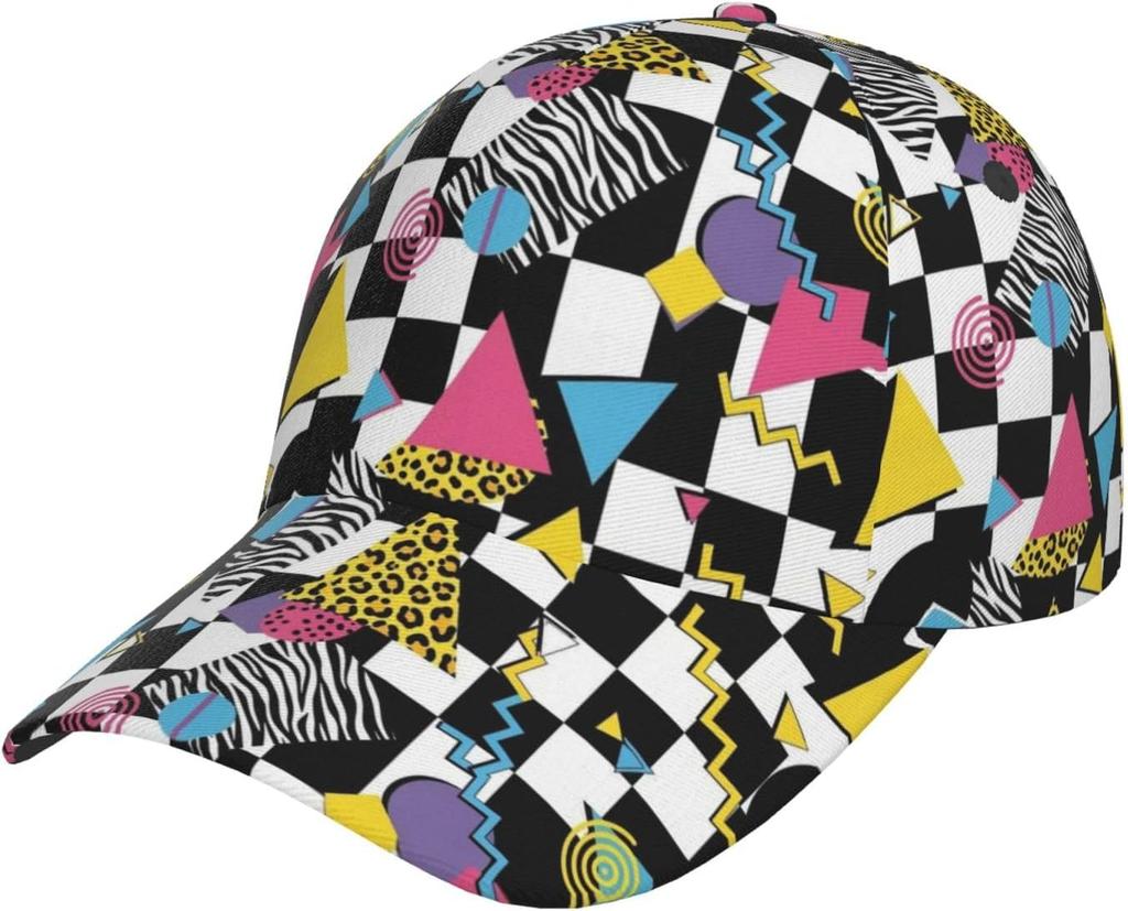Watercolor Cherry Blossom Branch Pattern Baseball Cap Women's Men's Athletic Fitted Cap Outdoor Baseball Hat Sports Sun Cap