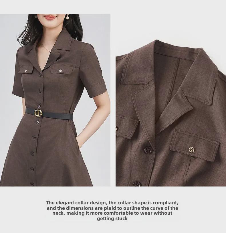 French Commuter Chic: Premium Light Luxury Women's Suit Dress
