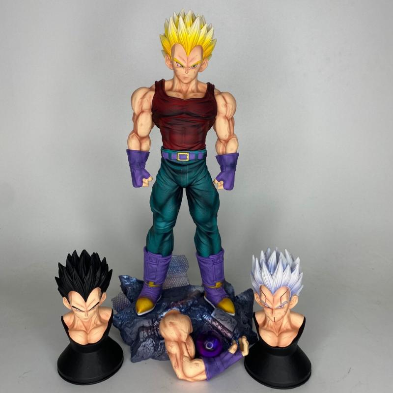 In Stock Dragon Ball Anime Figure Super Saiyan Gt Vegeta Handmade Action Figures Goku Pvc Statue Collection Model Toys Gifts