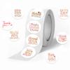 500 Photos/roll Hot-selling Tape Thank You Handbook Material Decorative Envelope Seal Sticker Dots