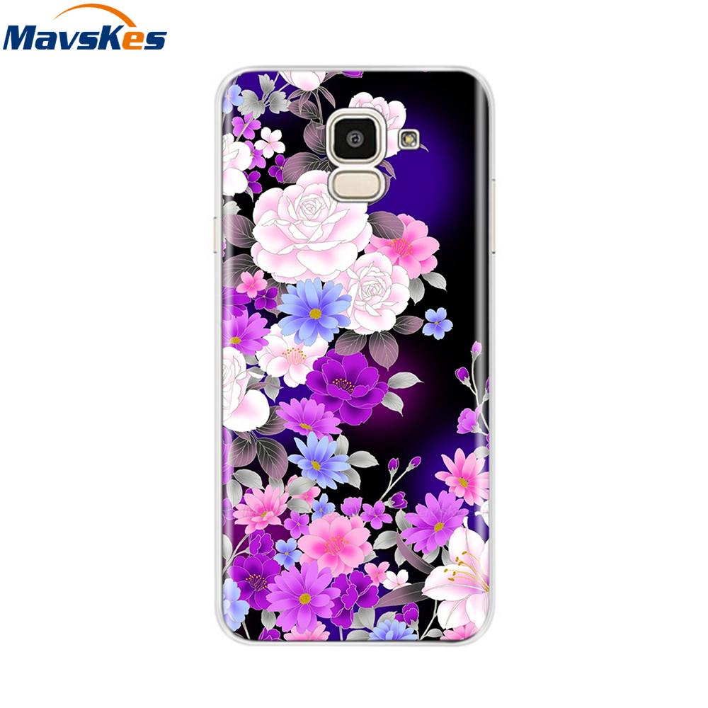 For Samsung Galaxy J6 2018 Case Soft TPU Silicone Back Cover sFor Coque Fundas Samsung J6 2018 J6 Plus 2018 Soft Phone Cases