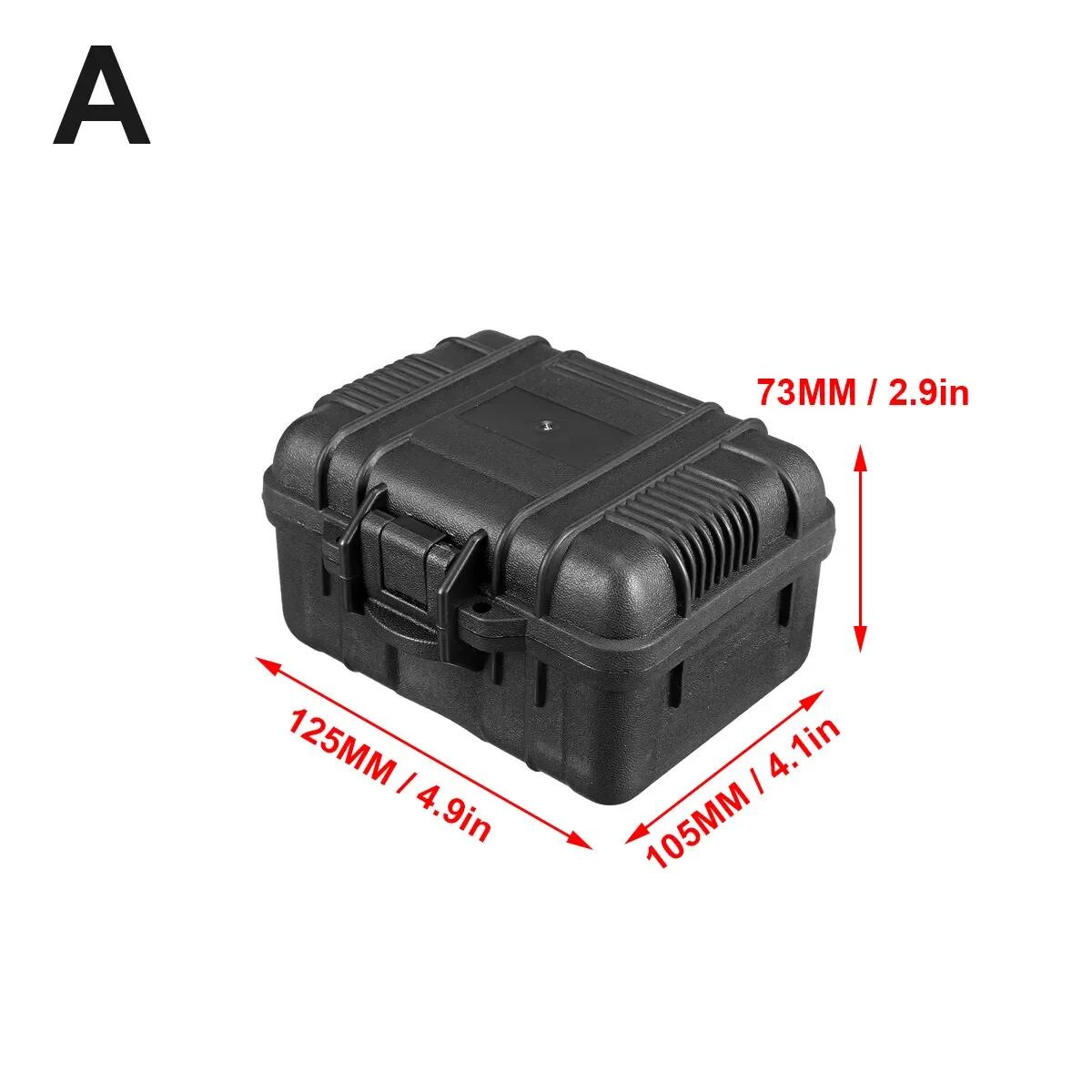 

Portable Waterproof Impactproof Shockproof Tool Holder Sponge Box 6 Sizes Black Hard Shell PP Carrying Case