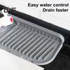 Silikon-Wasserhahnmatte, Rundum-Design, Wasserhahn-Spülbecken-Spritzschutz, Trockenunterlage für Küche, Badezimmer, Theke, faltbare Abtropfschale, Mehrzweck-Spüle