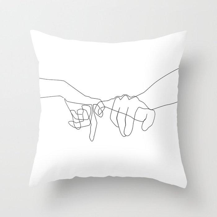 Abstrakte minimalistische Linien Kissenbezug verschiedene weibliche Pose Skizze Kissenhülle Schlafzimmer Sofa Auto Dekoration Quadratisch