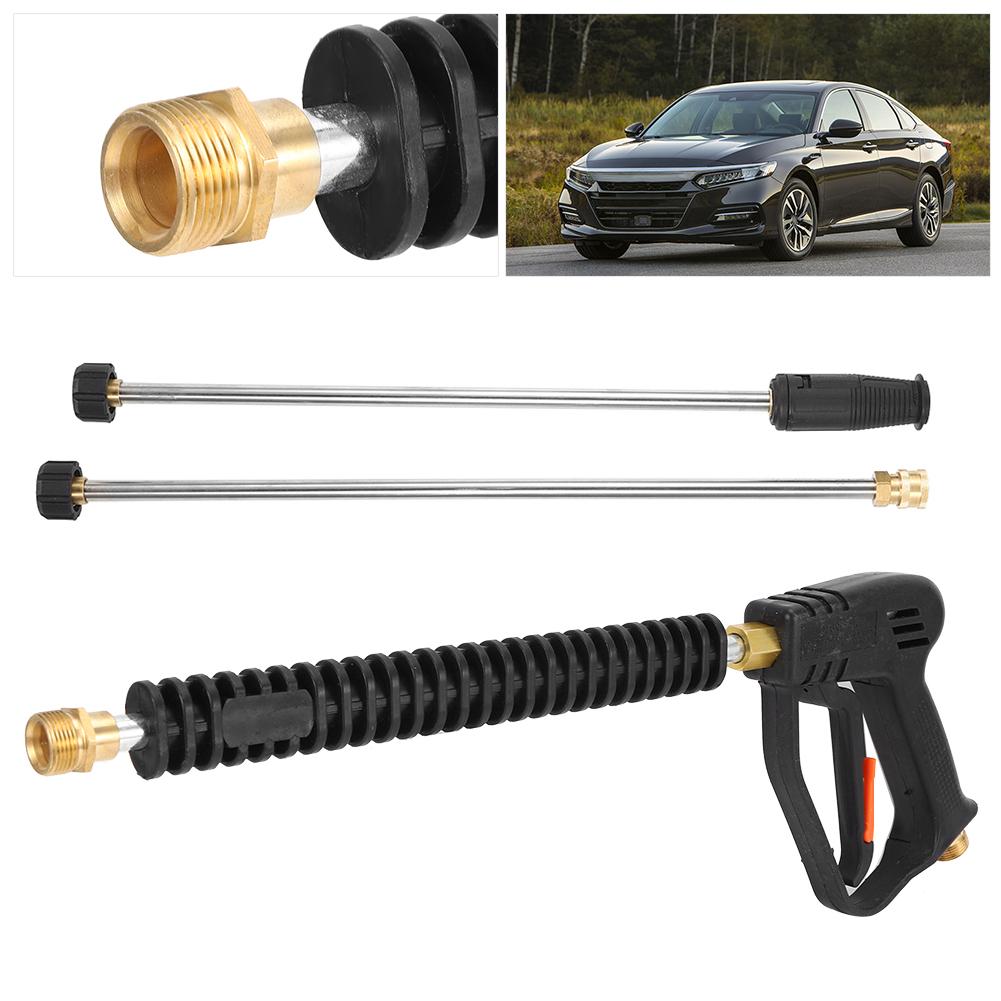 High Pressure Car Washer Water Spray Gun 3000psi Washing Machine W 2 Extension Rod