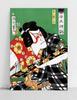 Poster Samurai Japanese Paintings Wall Poster Green Samurai