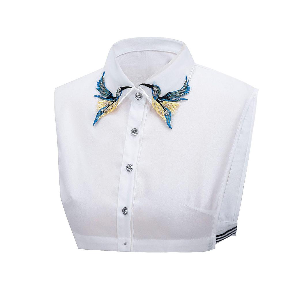 Korean Autumn Embroidered Flying Bird False Collar