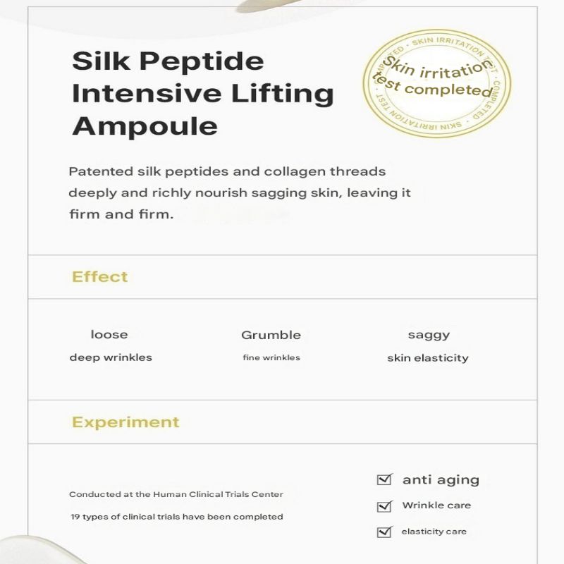 Zutaten-Editor Schmelzfaden Lifting Seidenpeptid Ampulle – 60ml