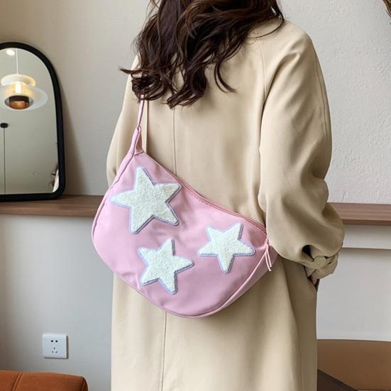 Sac Hobo Femme Motifs Étoiles Sac Bandoulière Mignon Sac Cabas Étoilé Sac à Main Épaule pour Filles Étudiant Voyage Rue Courses Quotidiennes