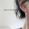 Elegant Snowflake Magnetic Ear Clips - Small, Cute, Academic Style for Autumn and Winter