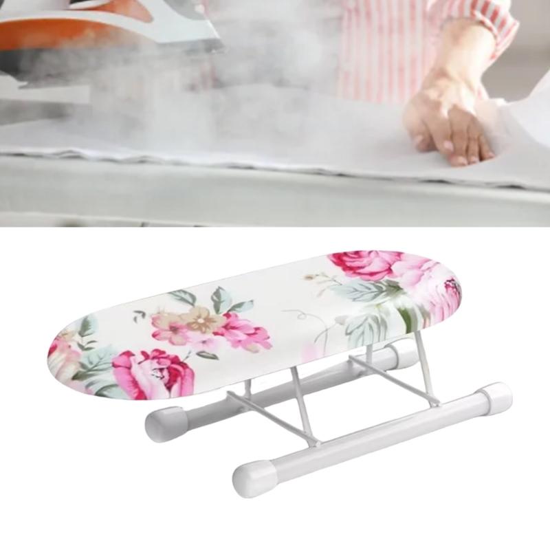 Small Table Top Ironing Board for Business Trips with Heat Resistant Cloth Cover Perfect for Students and Home Use
