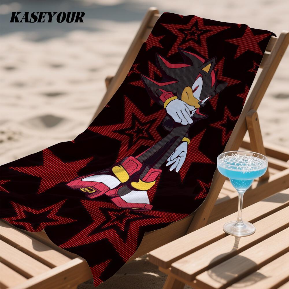 Anime S-Sonics Pattern Quick Drying Bath Towel Microfiber beach towel light weight swimming camping yoga beach out