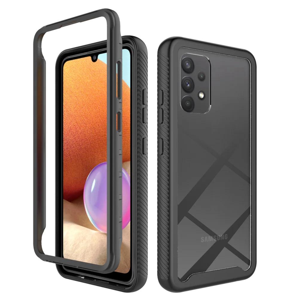 Hybrid Rugged Armor Shockproof Case For Samsung Galaxy A12 A32 A52 A21s A51 A71 A50 A50s TPU Plastic Back Cover Fundas
