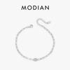 MODIAN Clear D Moissanite Bracelet 0.3 Carat Lab Diamond 925 Silver Elegant Bracelet For Women Fine Jewelry