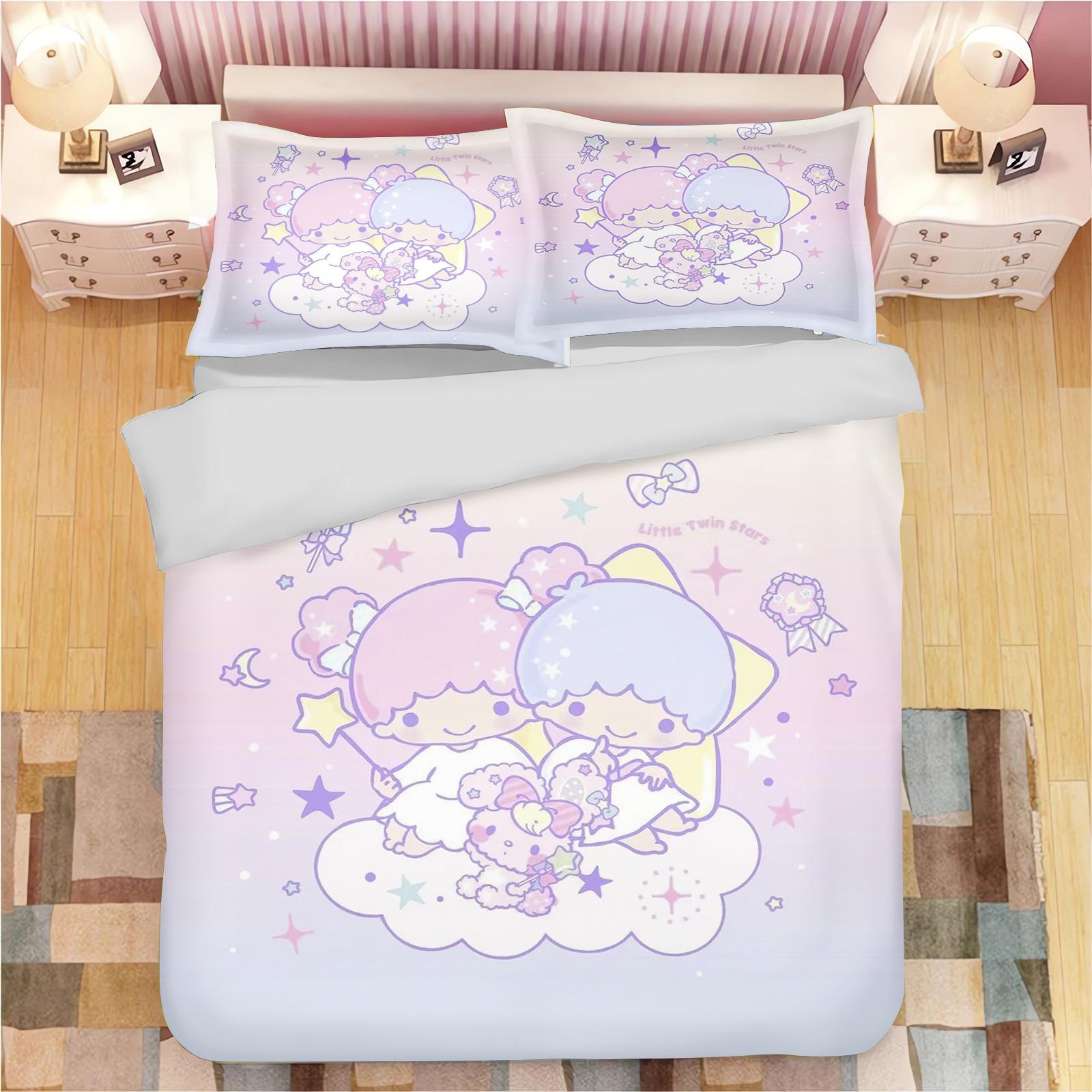 

Comforter Children S Little Twin Stars Bedding Set King Size Children Printed 100% Polyester Comforter (quilt)-EU Single(135*200cm)3pcs