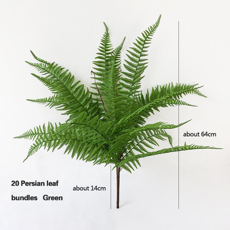 

Большой пучок бостонского папоротника, искусственное зеленое растение, искусственный папоротник, пучки персидских листьев для украшения дома и сада, ландшафтный дизайн из растений своими руками