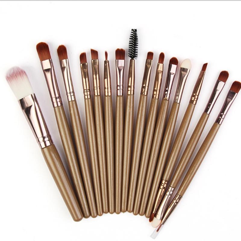 LAMUSELAND 15 Pcs/Set Makeup Brush Face Brush Make Up Tool