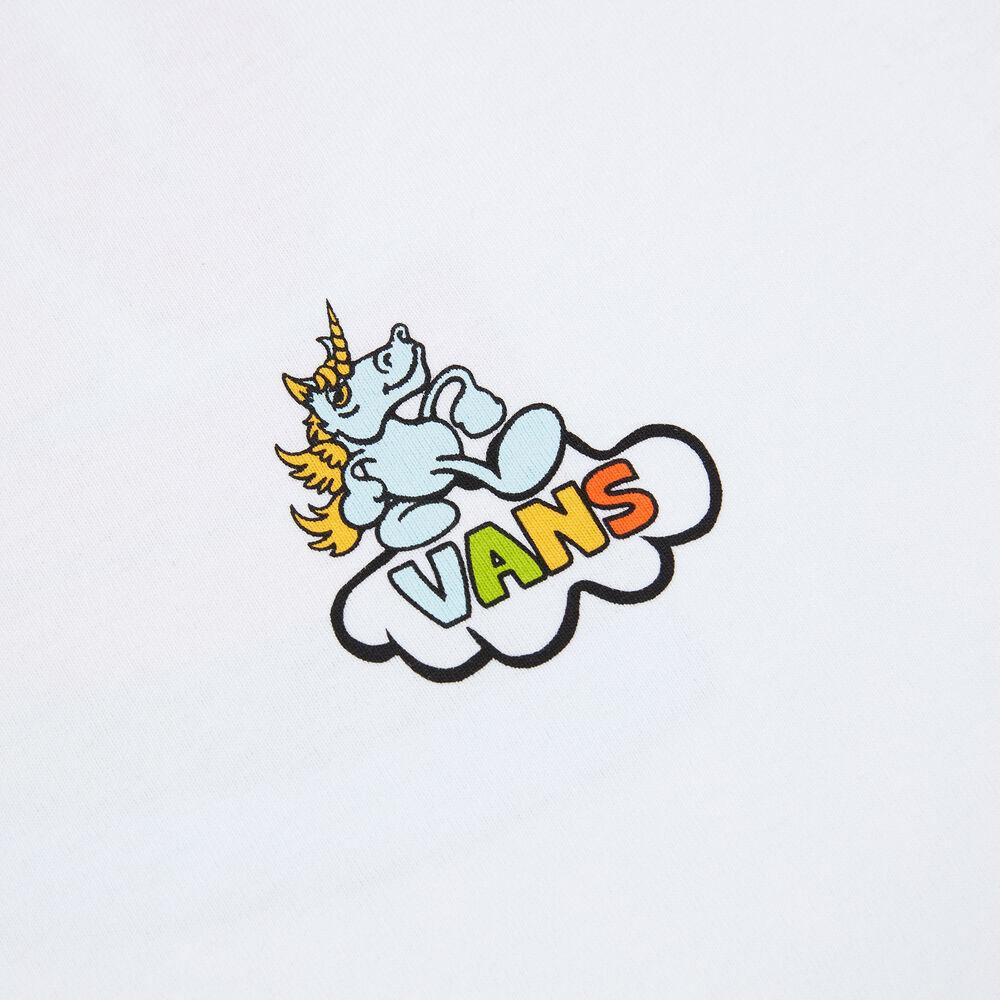 Vans Solid Color Letter Animal Pattern Short Sleeve T-Shirt Women Tops White VN000C0SWHT