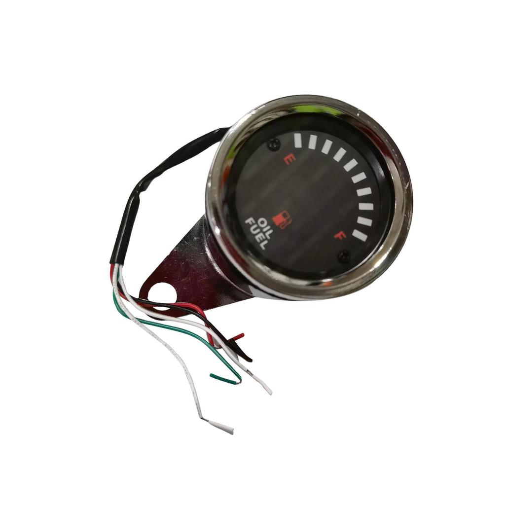 60mm Universal Car Motorcycle Fuel Level Meter Gauge LED Light Display 12V