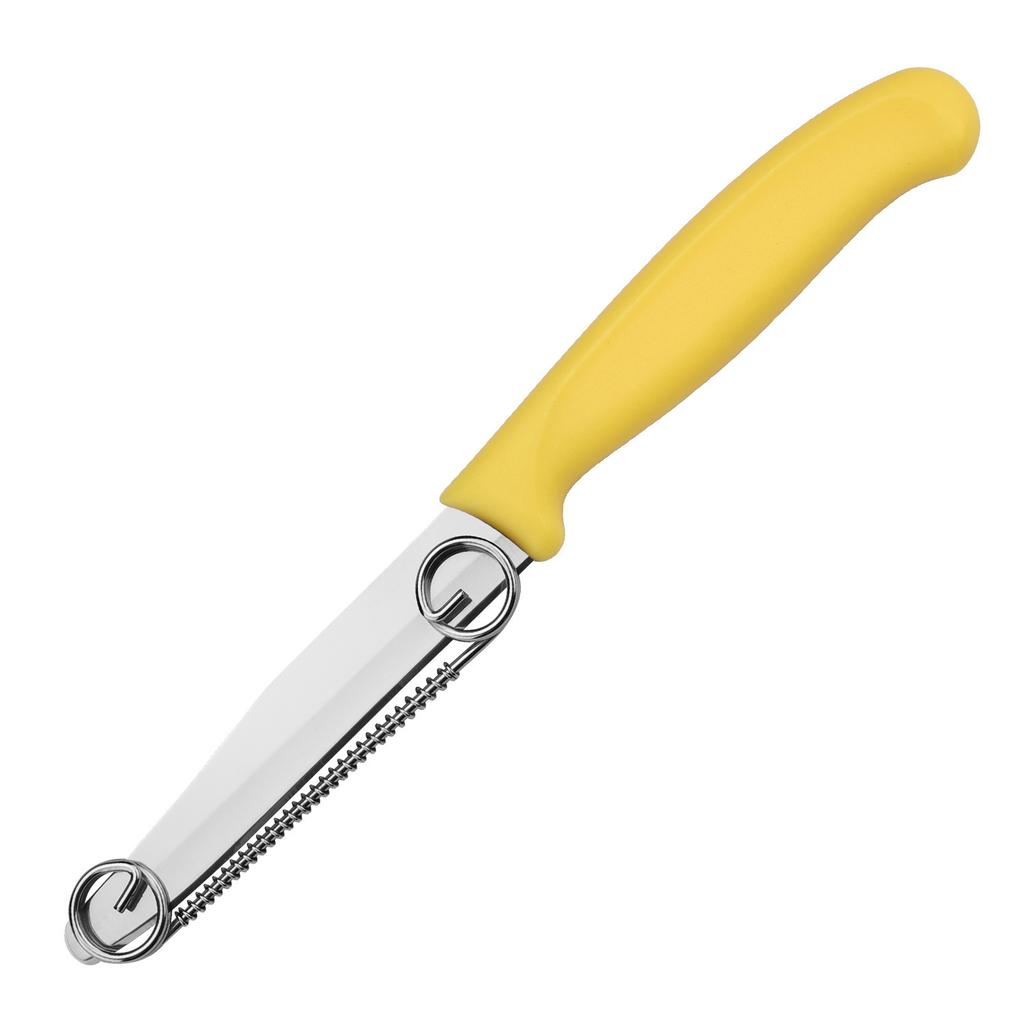2-in-1 Stainless Steel Peeler with Spring Hand Guard, Adjustable Thick & Thin Slicer, Multi-Function Fruit Vegetable Peeler for Kitchen