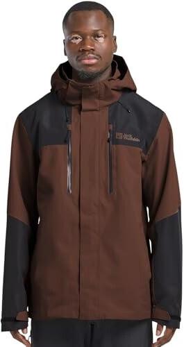 Куртка Jack Wolfskin Jasper 2l Jkt M (1108373) Jacket Men Rain Jacket brown hot choc