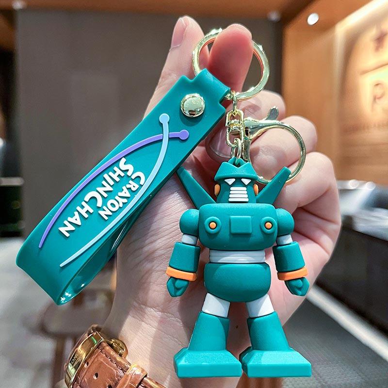 Cartoon Crayon Shin-chan Keychain Cute Figure Model Toys Creative Bag Hanging Decoration Car Key Pendant Keyring Accessories