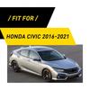 Fit Honda Civic 2016- Front Center Dashboard Console Panel Carbon Fiber Trim