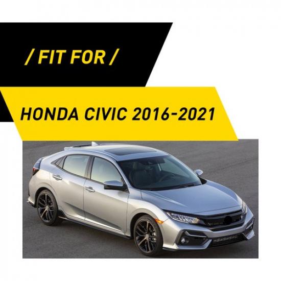 Fit Honda Civic 2016- Front Center Dashboard Console Panel Carbon Fiber Trim