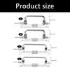 Space Saving Cabinet Pull Handle Stainless Steel  90 Degrees Folding Handle Replacement Equipment Box Handle Hardware