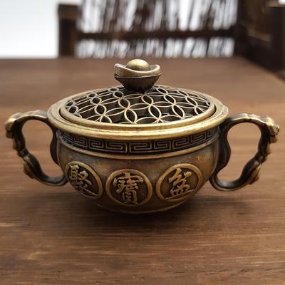 Small Incense Holder Treasure Basin Incense Holder for Indoor Home Use Sandalwood Agarwood Tea Ceremony Decorative Piece Incense Additions