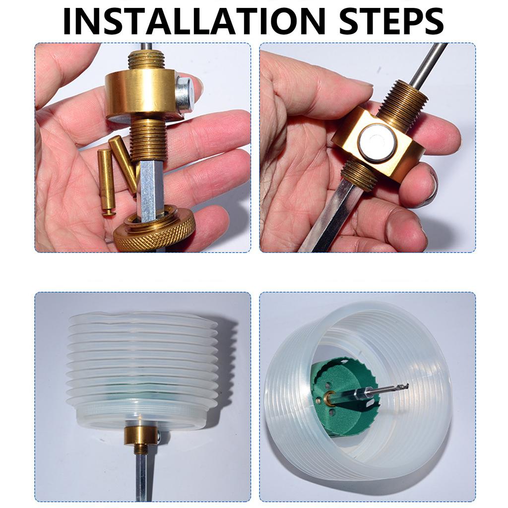 Metalowe Wiertło Otwornicze Piła Szybkozłączka Otwornica Pręt Łączący Downlight Szybka Otwornica Rdzeniowa Akcesoria do Narzędzi Elektrycznych