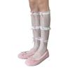 Sweet Lolita Calf Length Socks Soft Nylon Fabric Socks Breathable Socks Comfort Socks Perfect for Daily Wear and Cosplay