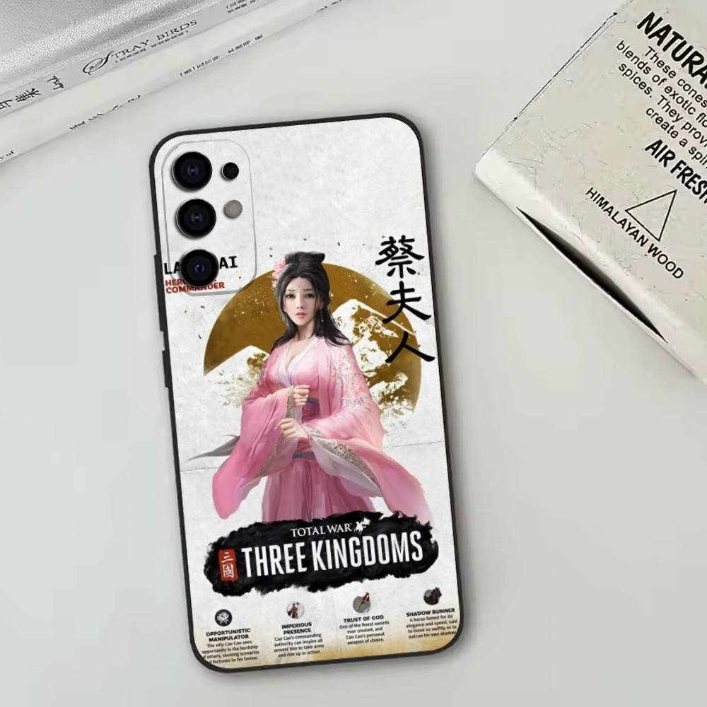 

Three Kingdoms Phone Case Black Silicone Soft For Samsung S25,S24,S21,S22,S23,S30,Ultra,S20,Plus,Fe,Lite Samsung S24ULTRA