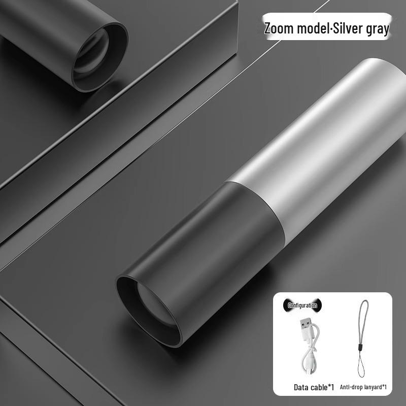 Portable USB Rechargeable LED Flashlight: Waterproof, Bright, and Long-Range for Outdoor Use