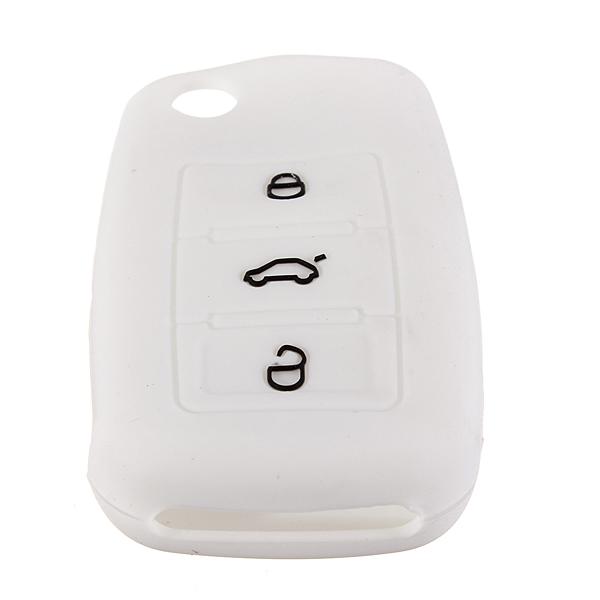 Silicone Key Case Shell Cover FOB For VW Mk6 Golf Jetta GTI Polo Passat  Skoda