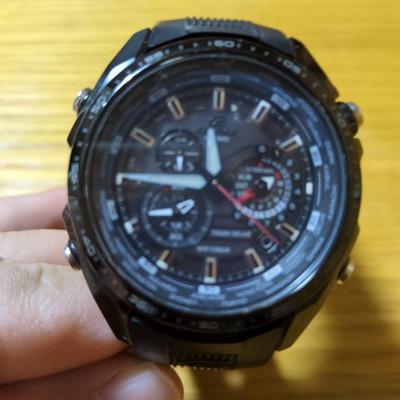 Used CASIO EDIFICE Black Tough Solar Watch