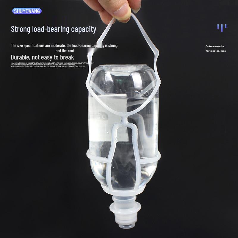 Infusion Bottle Mesh Cover for IV and Saline Bottles - Drip Bottle Hanging Cover, Suitable for 50/100/250/500ml