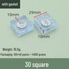 Transparent Anti-Slip Furniture Leg Pads, Heightening Round Moisture-Proof Foot Protectors for Chairs, Tables, Sofas