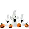 3M Halloween Inflatable Ghost with Pumpkin Outdoor LED Light Decor for Lawn Party