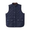 Replica Quilted Cotton Vest for Men American Retro Casual Solid Color Stand Collar Diamond Pure Cotton Work Vest Jacket