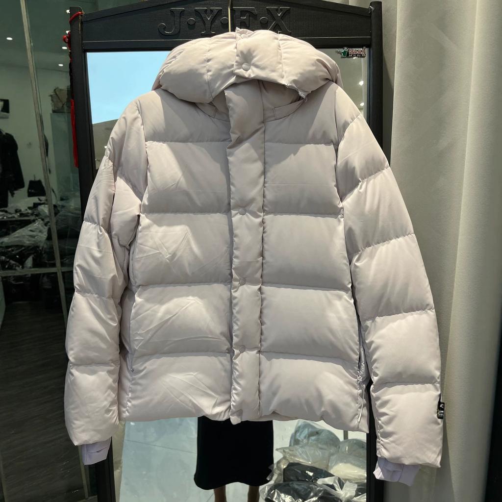 Autumn and winter popular fashion down jacket women's short thickened new hooded waist white duck down warm casual jacket