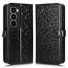 For itel City 100 4G Wallet Case Dot Pattern Imprint PU Leather Phone Cover with Wrist Strap