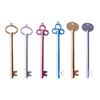 6Pcs Vintage Key Shaped Gel Ink Pen 0.38MM Needle Tip Smooth To Write Novelty Gel Pen Stocking Fillers for Student