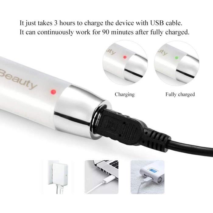 AG-1218 Rechargeable Électrique Recourbe-cils Chauffant Rotatif à ±360 °des Cils Recourbés Longue Durée 109