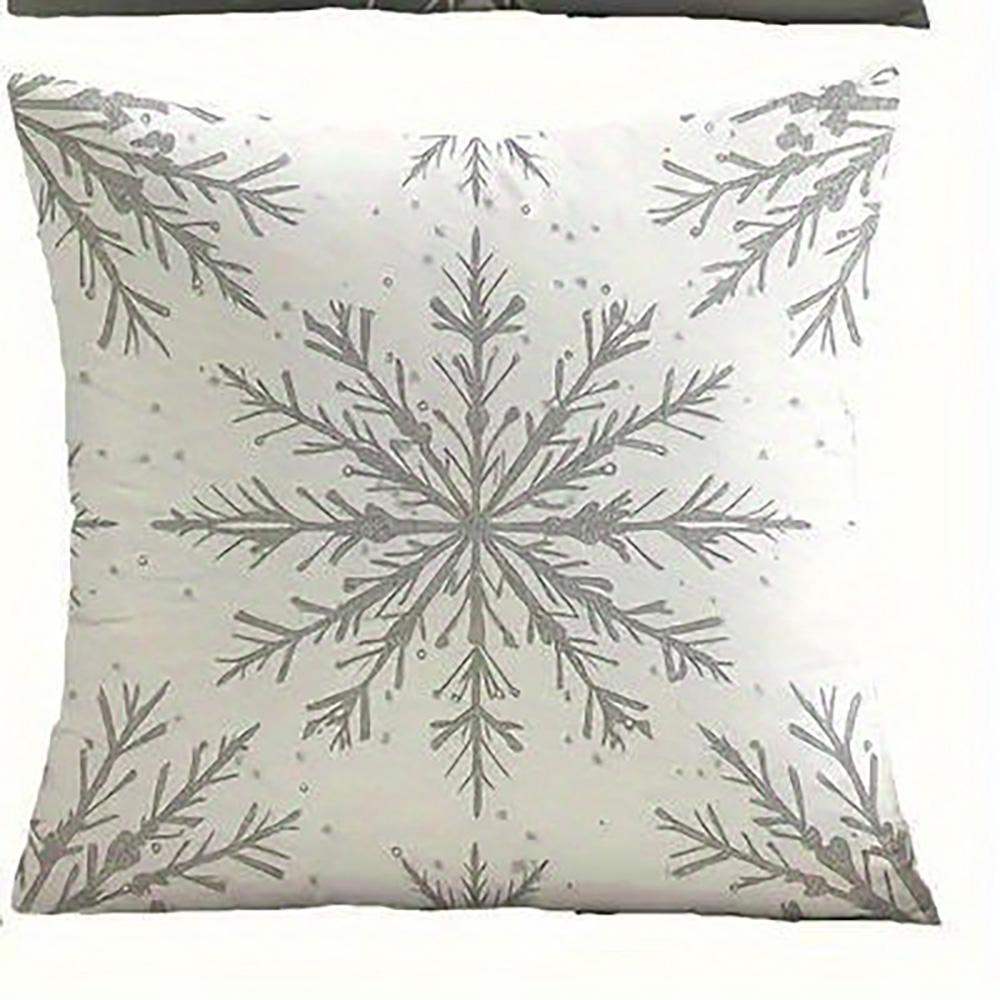 

Christmas Pillow Covers: Let It Snow, We Merry Christmas Decor Sofa room cushion cover home decoration new year gift 16x16Inch