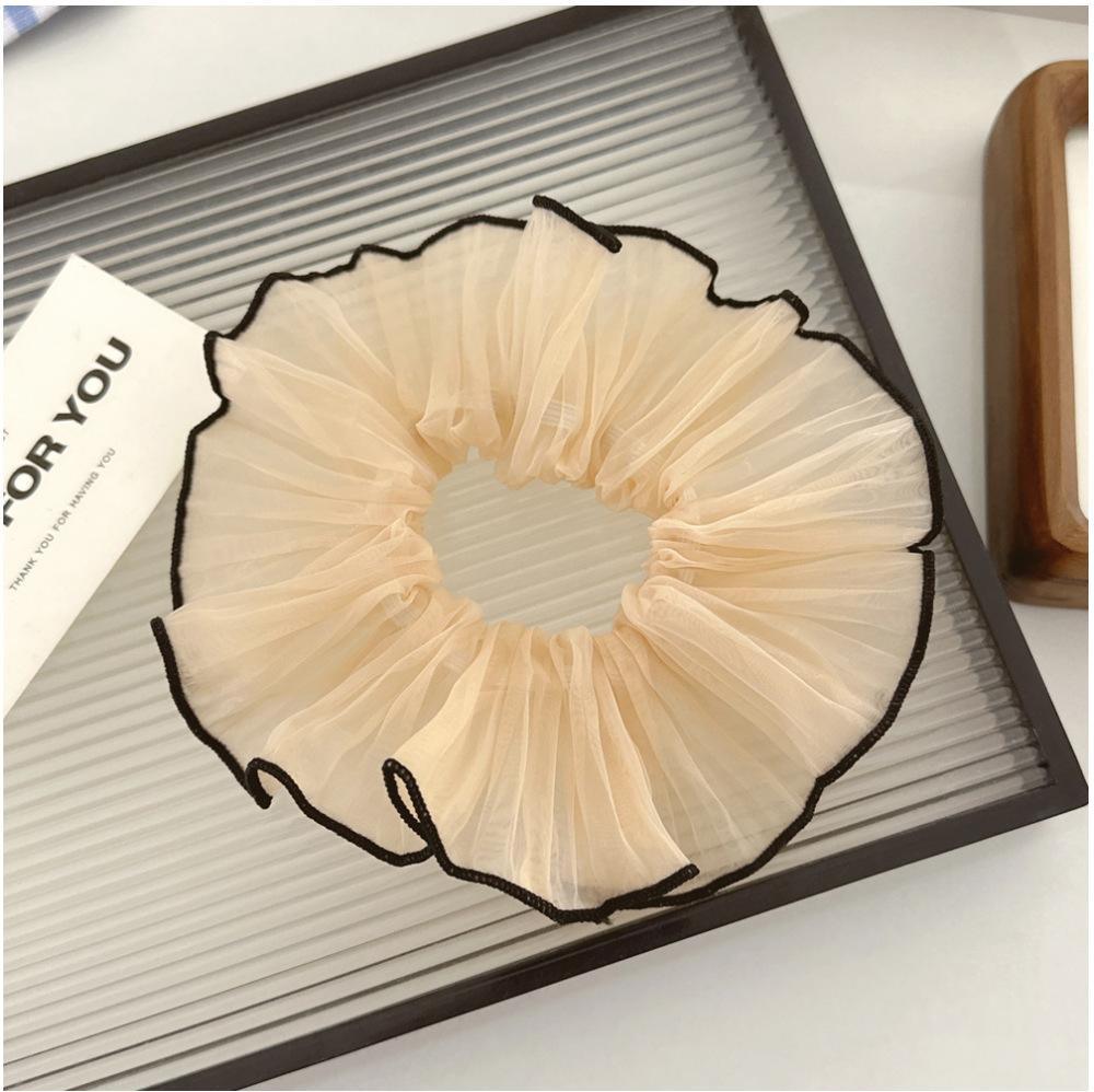 

Супер Фея в корейском стиле Пучок Ретро Шифон Гофрированные Резинки для волос для Женщин Девочек Сладкий Темперамент Модная Преувеличенная Повязка на голову Аксессуары для волос