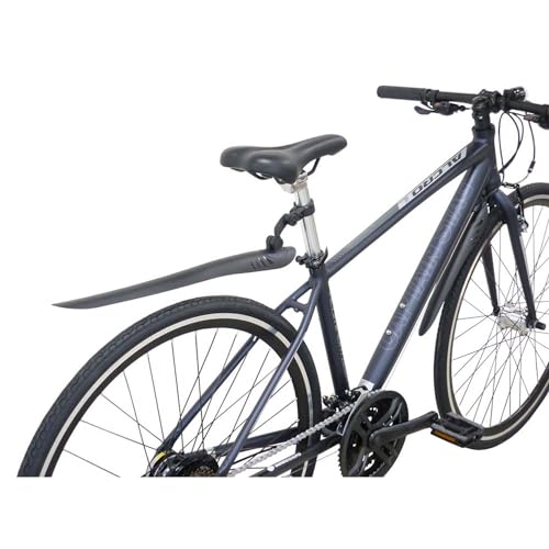 Captain Stag Bicycle Fenders, Front and Rear Mudguard Set, Black, for Road and Cross Bikes, Y-4854