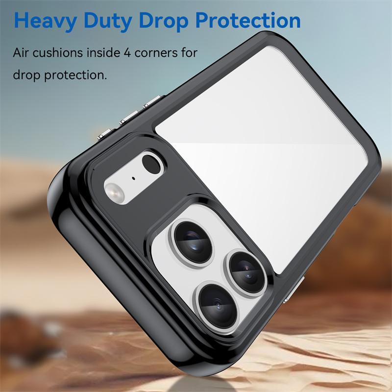 For iPhone 17 Pro Case For Apple iPhone 17 Air iPhone 17 Pro Max Cover TPU Clear PC + Silicone Shockproof Protective Phone Cover