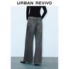 UR Women's Retro Washed Denim Belted Jeans