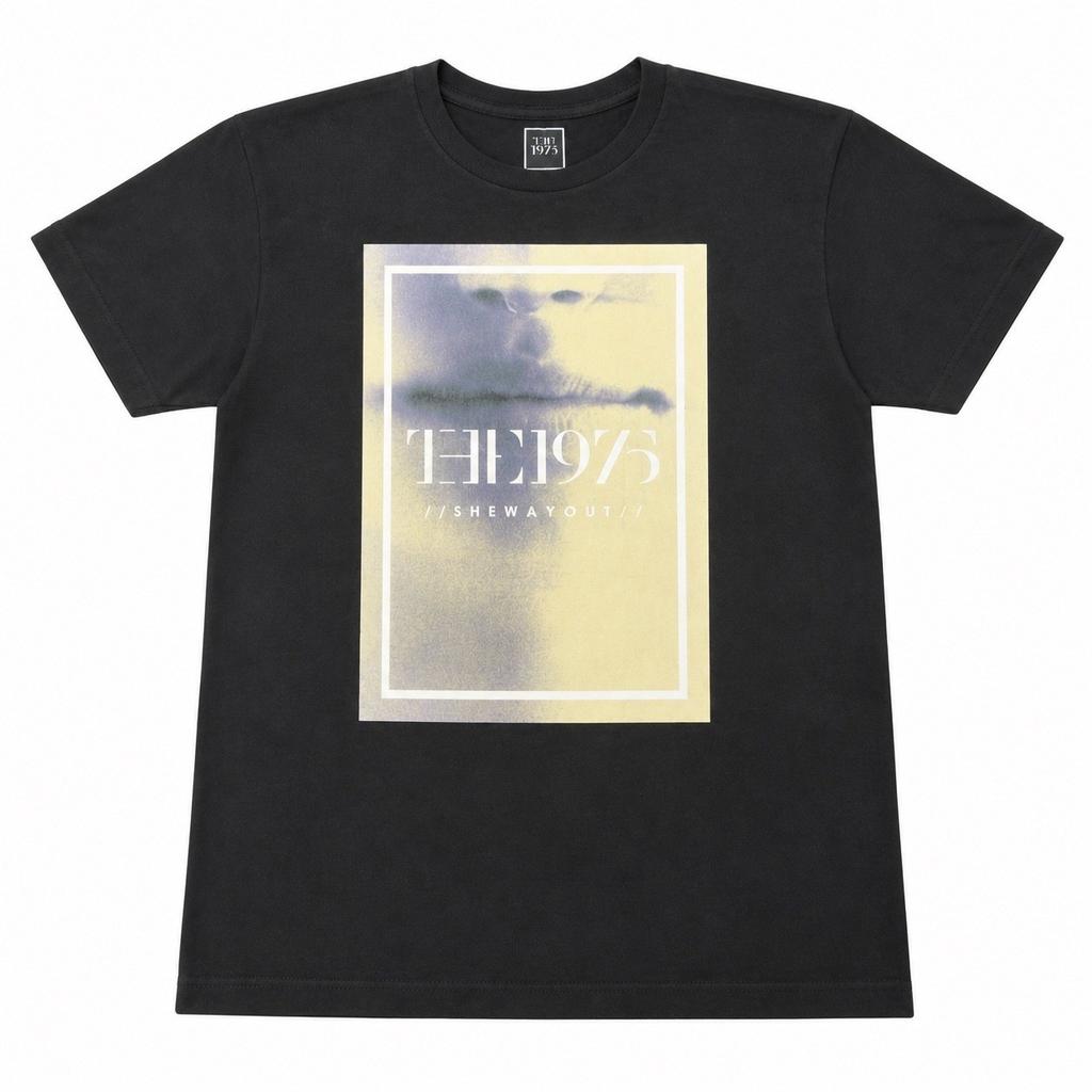 The 1975 She Way Out Black Graphic Band Tee Mens Short Sleeve Crewneck Shirt Unisex T-Shirt